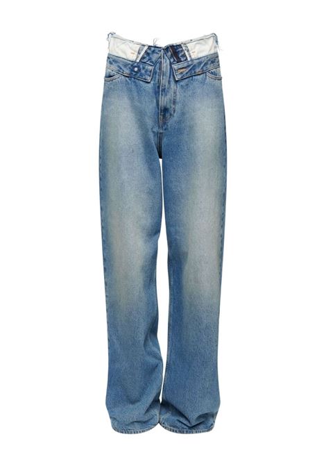 jeans gamba dritta donna blu MAISON MARGIELA | S52LA0271 M30058965
